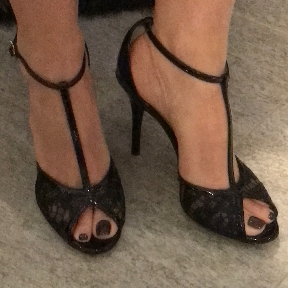 Dolce & Gabbana 36 Black Patent Leather Sandal